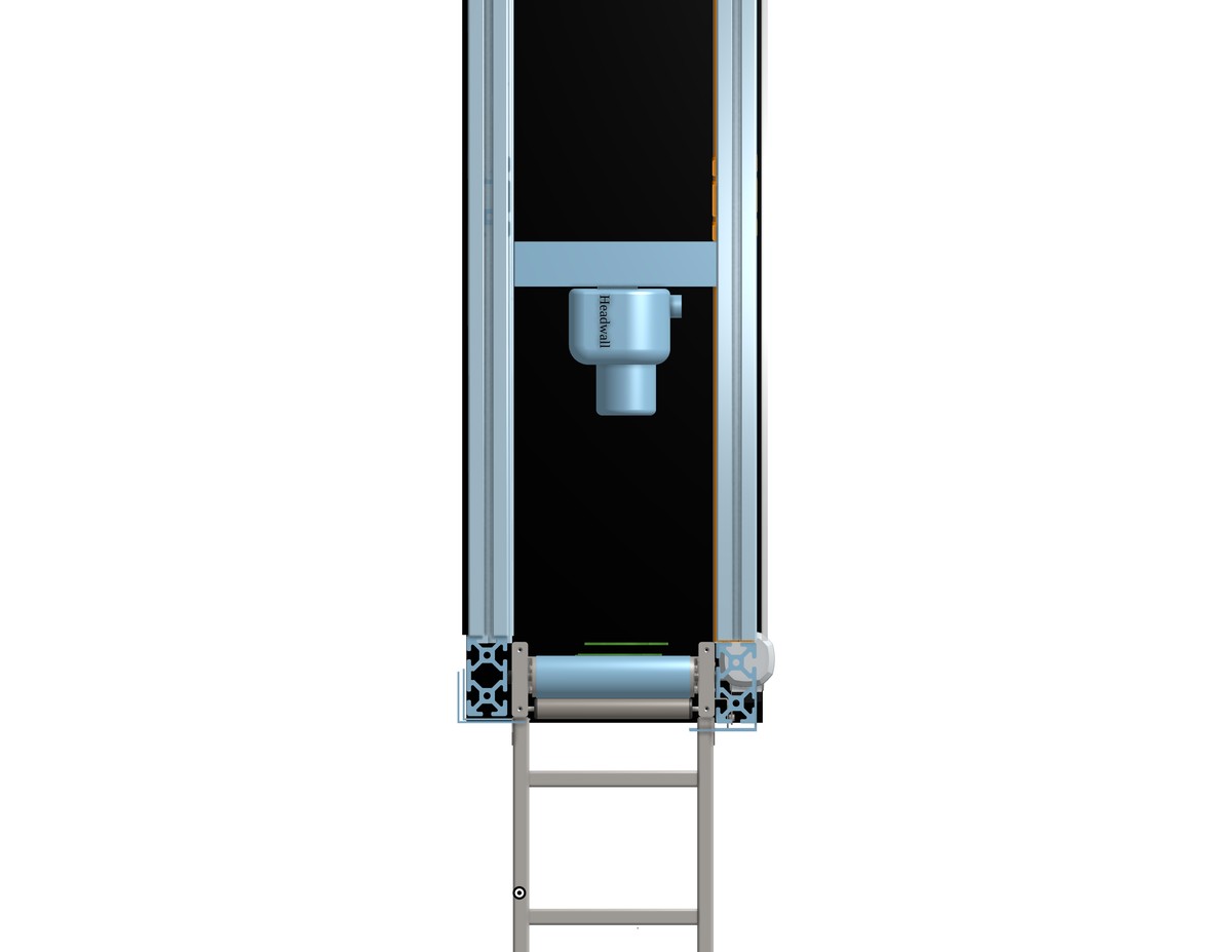 Platform front view with Headwall Nano-Hyperspec camera mounted